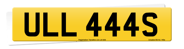 Registration number ULL 444S